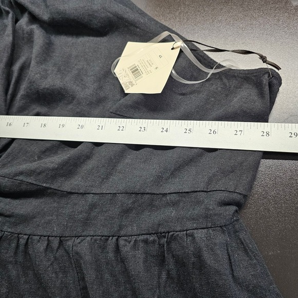 Ava and Viv Dress Womens Size 4X Black Linen Maxi Sleeveless Halter Boho Casual - Picture 9 of 11